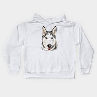 Husky Dog Pooch Pup Kids Hoodie